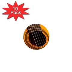 Vintage Guitar Acustic 1  Mini Magnet (10 Pack)  by Nexatart