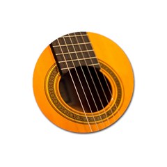 Vintage Guitar Acustic Magnet 3  (round) by Nexatart