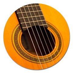 Vintage Guitar Acustic Magnet 5  (round) by Nexatart