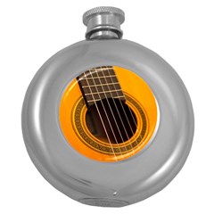 Vintage Guitar Acustic Round Hip Flask (5 Oz) by Nexatart