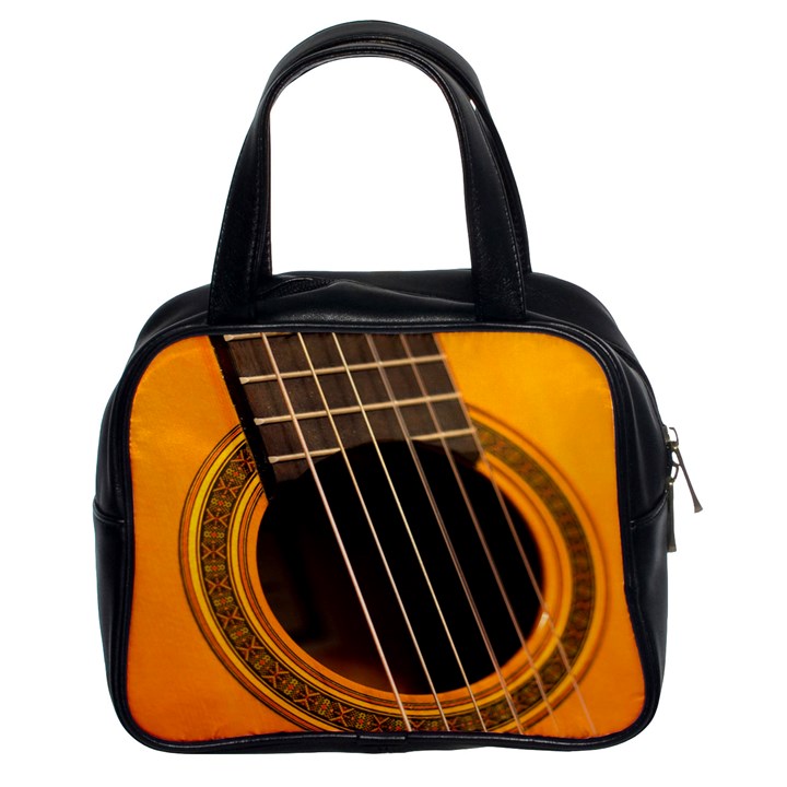 Vintage Guitar Acustic Classic Handbags (2 Sides)