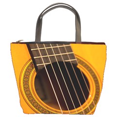 Vintage Guitar Acustic Bucket Bags by Nexatart