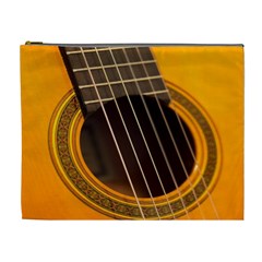 Vintage Guitar Acustic Cosmetic Bag (xl) by Nexatart