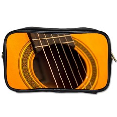 Vintage Guitar Acustic Toiletries Bags by Nexatart