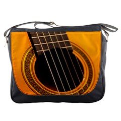 Vintage Guitar Acustic Messenger Bags by Nexatart