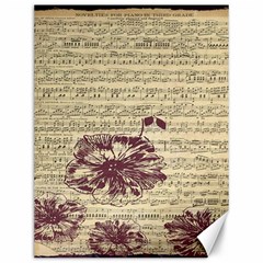 Vintage Music Sheet Song Musical Canvas 12  X 16   by Nexatart