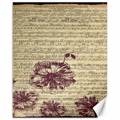 Vintage Music Sheet Song Musical Canvas 16  X 20   by Nexatart