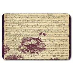 Vintage Music Sheet Song Musical Large Doormat  by Nexatart