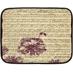 Vintage Music Sheet Song Musical Double Sided Fleece Blanket (mini)  by Nexatart