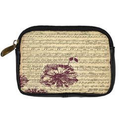 Vintage Music Sheet Song Musical Digital Camera Cases by Nexatart