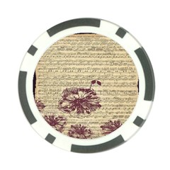 Vintage Music Sheet Song Musical Poker Chip Card Guard (10 Pack) by Nexatart