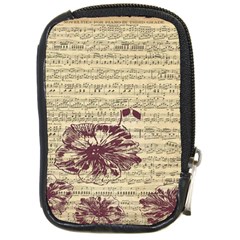 Vintage Music Sheet Song Musical Compact Camera Cases by Nexatart