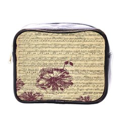 Vintage Music Sheet Song Musical Mini Toiletries Bags by Nexatart