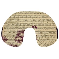 Vintage Music Sheet Song Musical Travel Neck Pillows by Nexatart