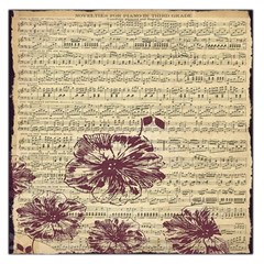 Vintage Music Sheet Song Musical Large Satin Scarf (square) by Nexatart