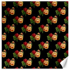 Vintage Roses Wallpaper Pattern Canvas 20  X 20   by Nexatart