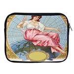 Vintage Art Collage Lady Fabrics Apple iPad 2/3/4 Zipper Cases Front