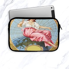 Vintage Art Collage Lady Fabrics Apple Ipad Mini Zipper Cases by Nexatart