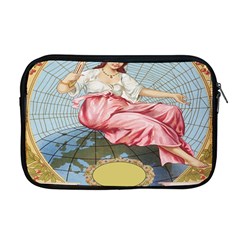 Vintage Art Collage Lady Fabrics Apple Macbook Pro 17  Zipper Case by Nexatart