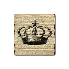 Vintage Music Sheet Crown Song Square Magnet