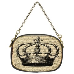 Vintage Music Sheet Crown Song Chain Purses (one Side)  by Nexatart