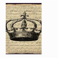 Vintage Music Sheet Crown Song Large Garden Flag (two Sides) by Nexatart