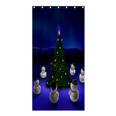 Waiting For The Xmas Christmas Shower Curtain 36  X 72  (stall)  by Nexatart