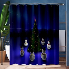 Waiting For The Xmas Christmas Shower Curtain 60  X 72  (medium)  by Nexatart