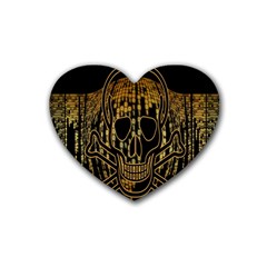 Virus Computer Encryption Trojan Heart Coaster (4 Pack)  by Nexatart