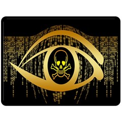 Virus Computer Encryption Trojan Double Sided Fleece Blanket (large)  by Nexatart