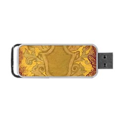 Vintage Scrapbook Old Ancient Portable Usb Flash (two Sides) by Nexatart