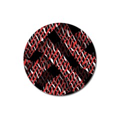 Weave And Knit Pattern Seamless Magnet 3  (round) by Nexatart