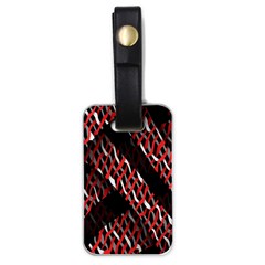 Weave And Knit Pattern Seamless Luggage Tags (one Side)  by Nexatart