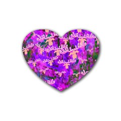 Watercolour Paint Dripping Ink Heart Coaster (4 Pack) 