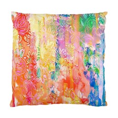 Watercolour Watercolor Paint Ink Standard Cushion Case (two Sides) by Nexatart