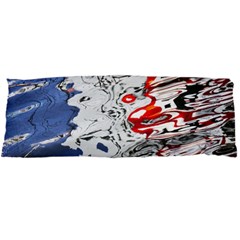 Water Reflection Abstract Blue Body Pillow Case Dakimakura (two Sides) by Nexatart