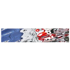 Water Reflection Abstract Blue Flano Scarf (small) by Nexatart