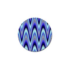 Waves Wavy Blue Pale Cobalt Navy Golf Ball Marker by Nexatart