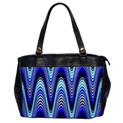 Waves Wavy Blue Pale Cobalt Navy Office Handbags by Nexatart