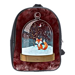 Winter Snow Ball Snow Cold Fun School Bags(large)  by Nexatart