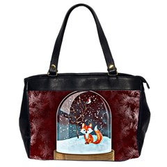 Winter Snow Ball Snow Cold Fun Office Handbags (2 Sides)  by Nexatart