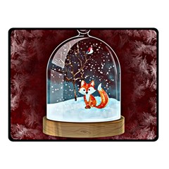 Winter Snow Ball Snow Cold Fun Double Sided Fleece Blanket (small)  by Nexatart