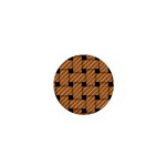 Wood Texture Weave Pattern 1  Mini Magnets Front