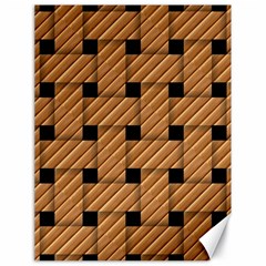 Wood Texture Weave Pattern Canvas 18  x 24  