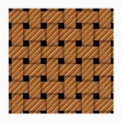 Wood Texture Weave Pattern Medium Glasses Cloth