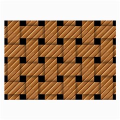 Wood Texture Weave Pattern Large Glasses Cloth