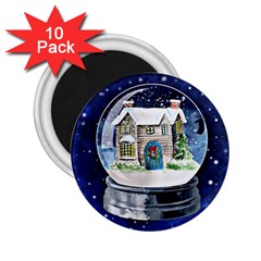 Winter Snow Ball Snow Cold Fun 2 25  Magnets (10 Pack)  by Nexatart