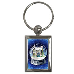 Winter Snow Ball Snow Cold Fun Key Chains (rectangle)  by Nexatart