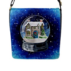 Winter Snow Ball Snow Cold Fun Flap Messenger Bag (l)  by Nexatart