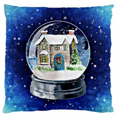 Winter Snow Ball Snow Cold Fun Standard Flano Cushion Case (two Sides)